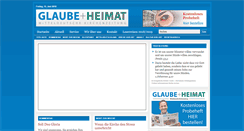Desktop Screenshot of glaube-und-heimat.de